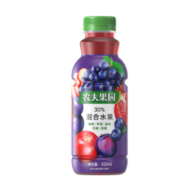 450ml农夫果园葡萄+苹果+蓝莓+石榴+西梅混合果汁