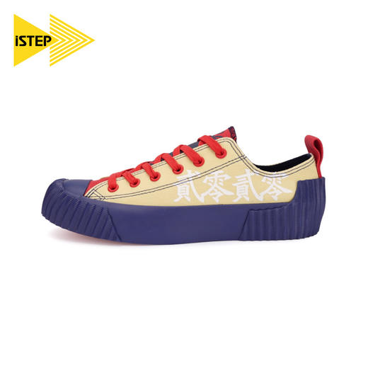 【2026新春专享】iSTEP帆布鞋女新品低帮经典复古个性国潮风图案原创板鞋（瑕疵品不退不换） 商品图2
