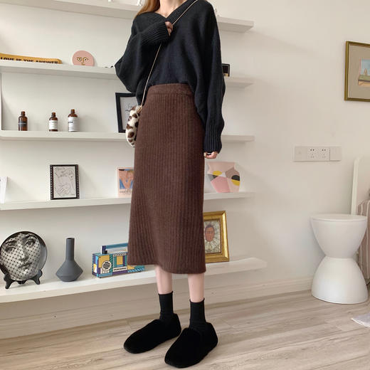 【应季好物】仿水貂绒包臀裙 商品图5