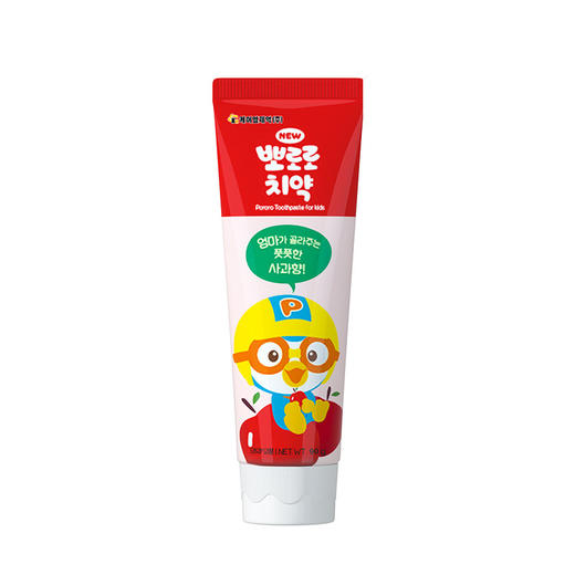 Pororo啵乐乐 儿童水果牙膏健齿防蛀牙 90g/支 商品图3