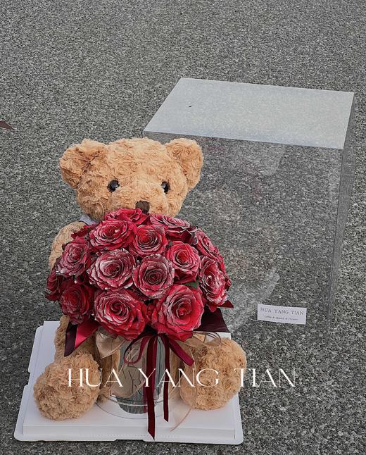 小熊玫瑰  · 花桶 商品图3