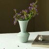「景德镇影青开片釉甜白釉纯色广口陶瓷花瓶」简约台面摆件 床头花器 商品缩略图2