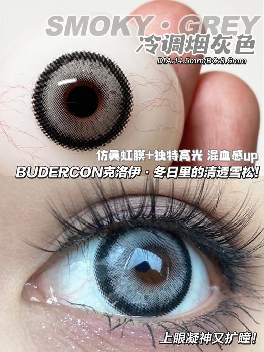 平价年抛 克洛伊 Budercon  | 大直径14.5 着色14.0 (同品牌多副美瞳更划算 选款色板在详情页内) 商品图8