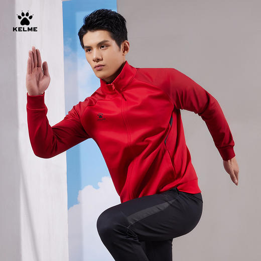 卡尔美针织夹克女式 运动服足球综训外套立领户外休闲团建 商品图9