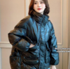 2022秋冬新款立领小香风韩版简约宽松羽绒服90%白鸭绒填充女款加厚休闲百搭外套 商品缩略图1