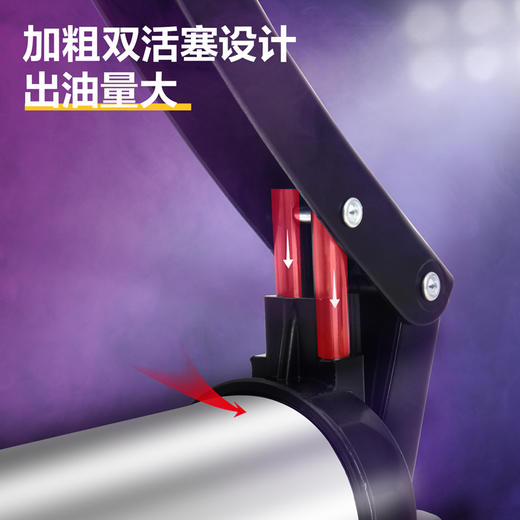 得力拉链式黄油枪(双杠)800CC（DQ80702） 商品图4