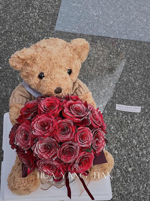 小熊玫瑰  · 花桶 商品图4