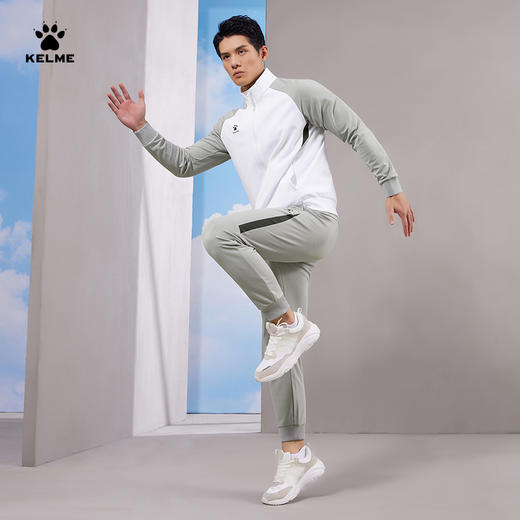 卡尔美针织夹克男 运动服足球综训外套立领户外休闲团建 商品图0