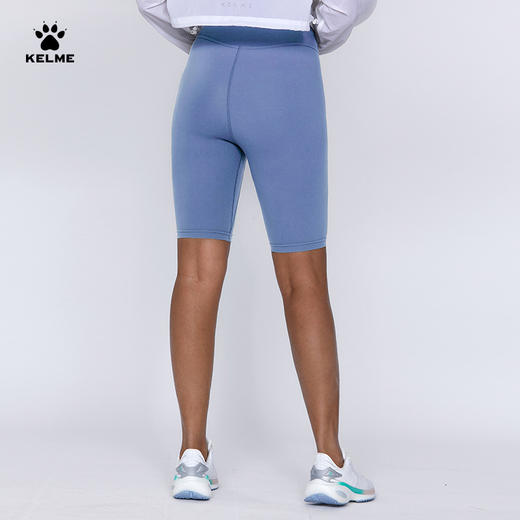 卡尔美官方旗舰店高弹紧身瑜伽裤女跑步运动健身服针织中裤 商品图3
