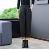 棉裤冬季妈妈气质显瘦松紧腰休闲裤撞色翻边设计时髦复古女 AHM1798 商品缩略图3