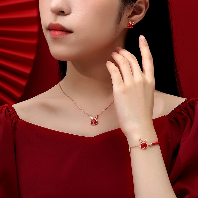 【1.16号停运-顺丰/京东随机发货】BOMURNNY/宝慕尼 S925纯银萌兔系列饰品