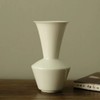 「景德镇影青开片釉甜白釉纯色广口陶瓷花瓶」简约台面摆件 床头花器 商品缩略图4