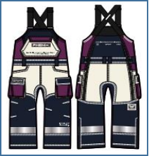 2223 PHENIX ALL PCFU2OB24-VI 滑雪背带裤