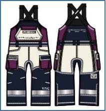 2223 PHENIX ALL PCFU2OB24-VI 滑雪背带裤 商品图0