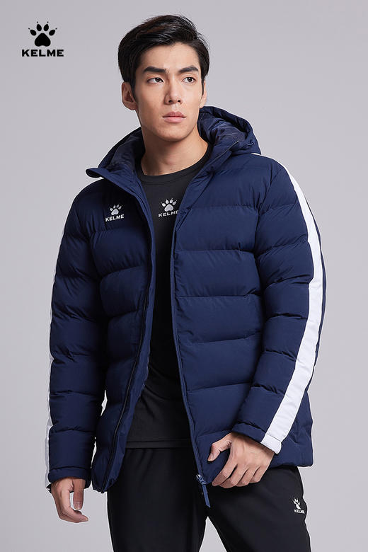 卡尔美2022冬季运动棉服短款连帽男女休闲外套加厚保暖棉袄 商品图2