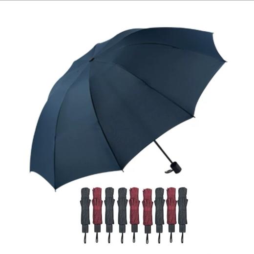 三才加大商务纯色便携晴雨伞10骨60cm SC3021 商品图0