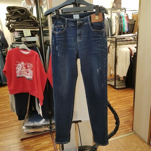 女加绒牛仔裤7136 商品图0