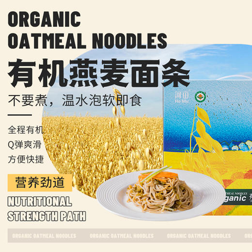 有机燕麦面条300g*5盒 商品图0