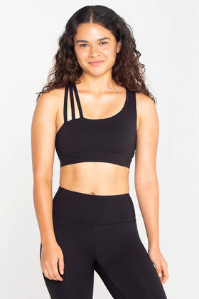 美背设计肩带中高强运动bra