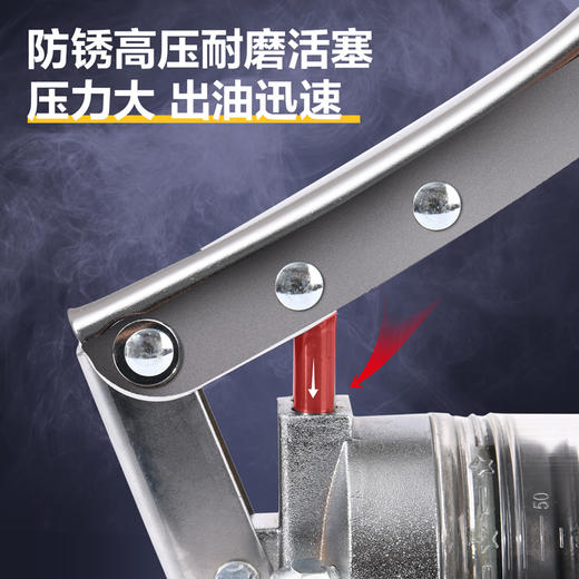 得力透明管黄油枪(双杠)600CC（DQ80503） 商品图3