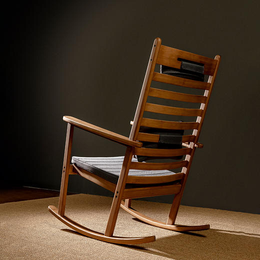 祥福 托斯卡纳摇椅家用大人躺椅阳台休闲椅午睡椅老人实木摇摇椅 商品图4