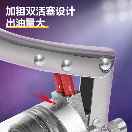 得力透明管黄油枪(双杠)600CC（DQ80503） 商品图4