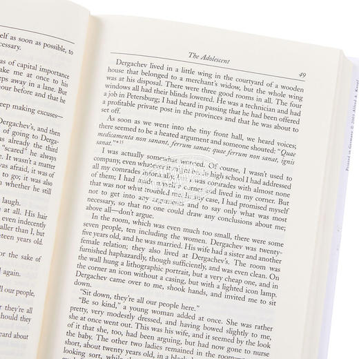 【中商原版】陀思妥耶夫斯基 少年 英文原版 Everyman s Library Classics The Adolescent 俄文学三巨头之一 Fyodor Dostoevsky 商品图3