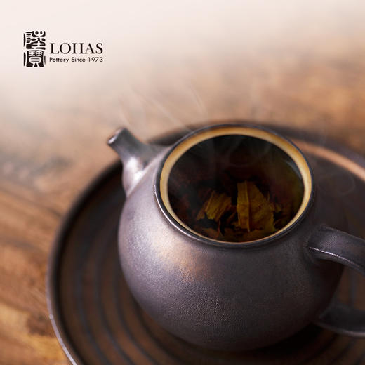 【样品清仓】陆宝-岩藏灼金静思窑变釉 陶瓷功夫茶具套装一壶六杯茶组 商品图3