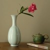 「景德镇影青釉瓜棱陶瓷花瓶」宋风复古花器 中式台面摆件 商品缩略图3