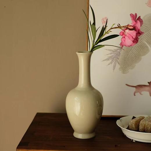 「景德镇草木灰釉宋式陶瓷花瓶」中式民宿酒店样板房文人茶室禅意摆件 商品图0