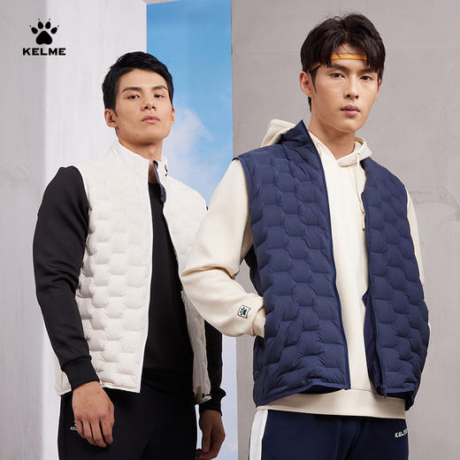 羽绒马甲男冬季新款休闲时尚立领运动服保暖坎肩外套8263MJ1009 商品图14