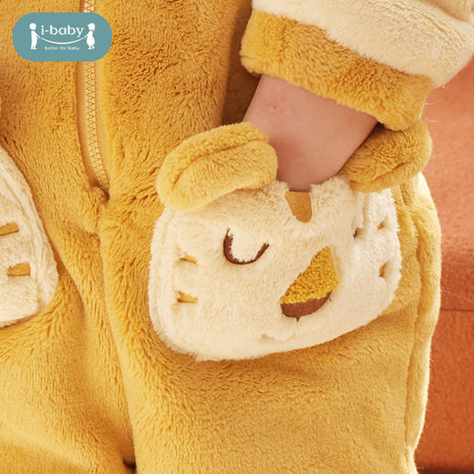 【59元秒杀】i-baby牛奶绒恒温儿童家居服可爱造型睡袍保暖卡通全家亲子装套装 商品图4