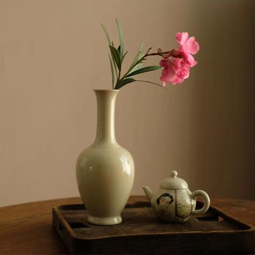 「景德镇草木灰釉宋式陶瓷花瓶」中式民宿酒店样板房文人茶室禅意摆件 商品图1