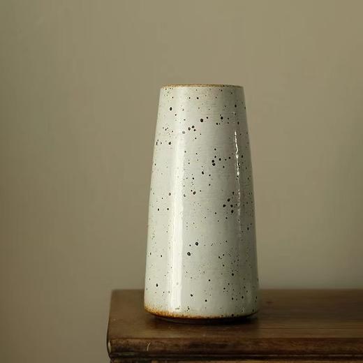 「景德镇手拉坯粗陶锥形花瓶」复古陶艺花器 中式禅意陶罐 商品图4