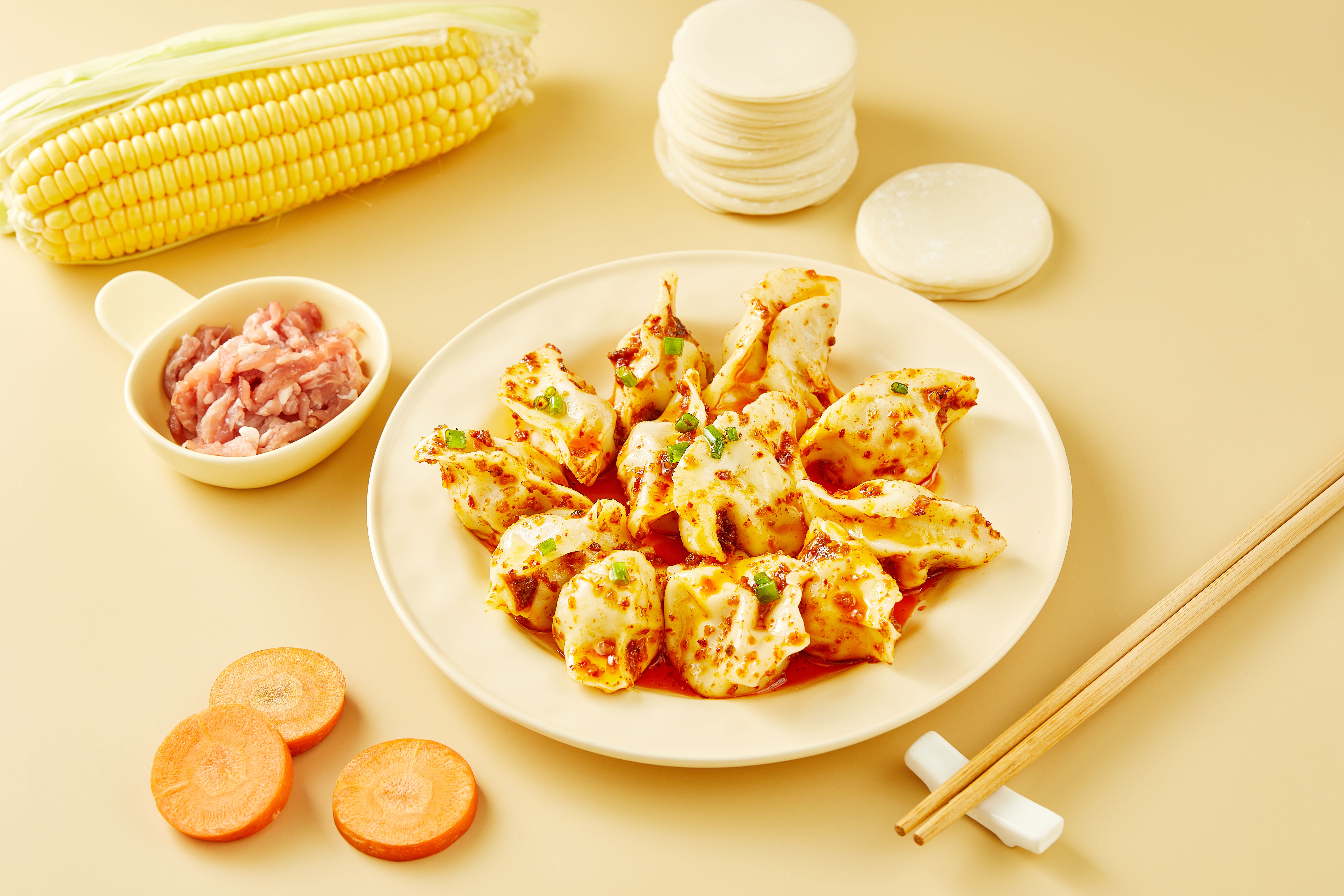 玉米胡萝卜水饺