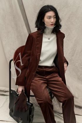 Margaret Howell  琥珀棕灯芯绒长款西装外套