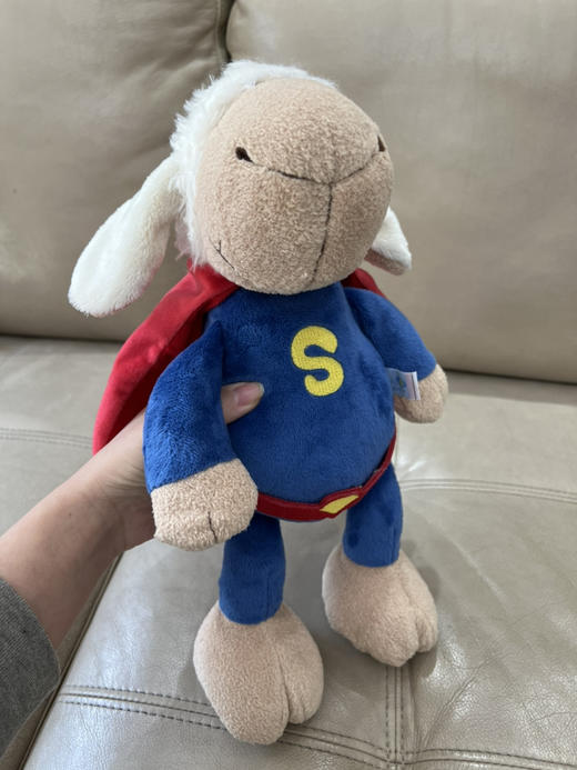 1214-6 圣诞礼物 超神气 披风超人羊 毛绒绒 公仔玩具 原厂限量 商品图2