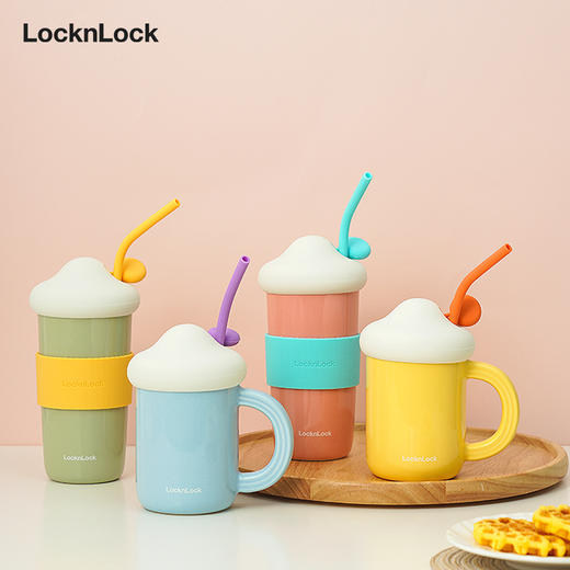  乐扣乐扣（LOCK&LOCK）马克杯可爱杯子陶瓷水杯SLB018组合 商品图0