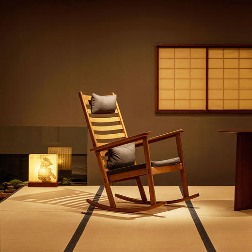 祥福 托斯卡纳摇椅家用大人躺椅阳台休闲椅午睡椅老人实木摇摇椅 商品图3