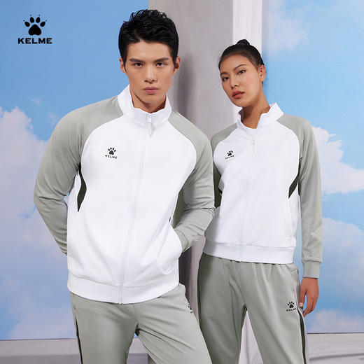 卡尔美针织夹克女式 运动服足球综训外套立领户外休闲团建 商品图11