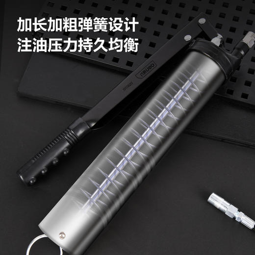 得力拉链式黄油枪(单杠)800CC（DQ80701） 商品图4