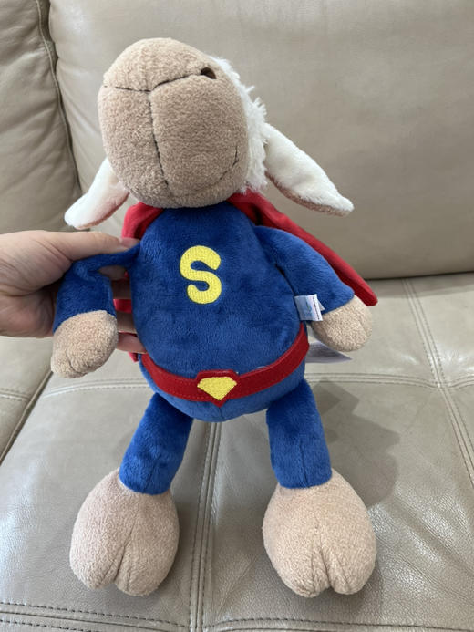 1214-6 圣诞礼物 超神气 披风超人羊 毛绒绒 公仔玩具 原厂限量 商品图4