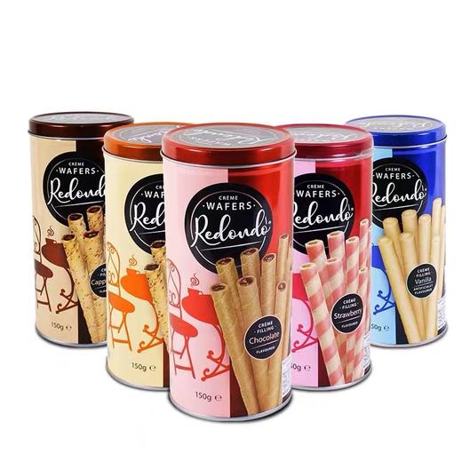 瑞丹多牌威化卷心酥150g 巧克力味/香橙味/香草味/意大利咖啡味多口味酥酥脆脆 052253-1/-2/-3/-4 商品图0