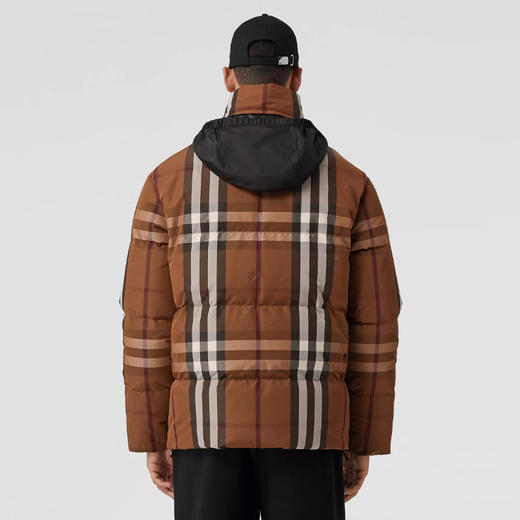 BURBERRY 巴宝莉 男士双面两穿格纹尼龙连帽羽绒服 格子 8058546 A9697 商品图2