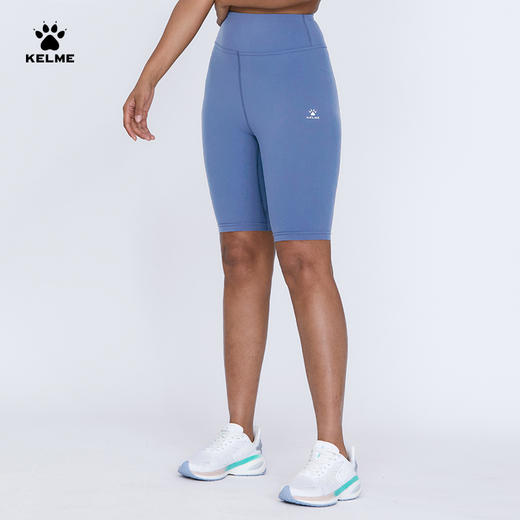 卡尔美官方旗舰店高弹紧身瑜伽裤女跑步运动健身服针织中裤 商品图1