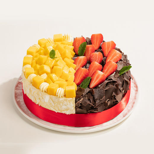 【口碑推荐】芒芒寻莓水果蛋糕，用新鲜还原双拼滋味，女神男神长辈生日蛋糕（广州yj） 商品图6