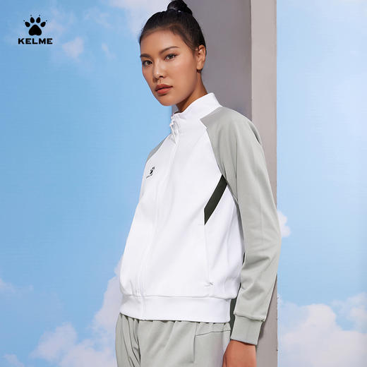 卡尔美针织夹克女式 运动服足球综训外套立领户外休闲团建 商品图10