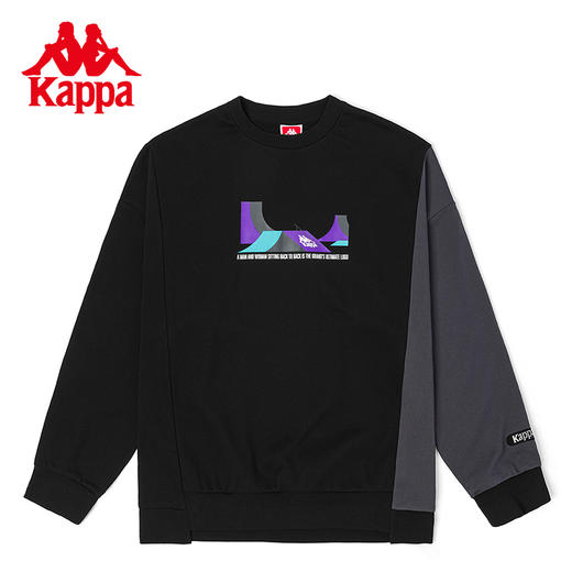 Kappa卡帕套头衫春秋新款男运动卫衣休闲圆领长袖外套K0B52WT82T 商品图1