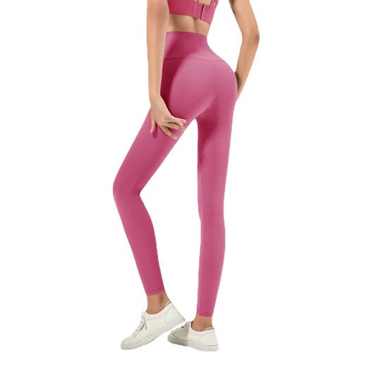 跃牌【倚窗听雨系列】裸感高腰提臀弹力紧身长裤CK016 商品图4