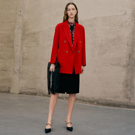 EITIE爱特爱春季新款气质大气大衣外套女7314003 商品图6